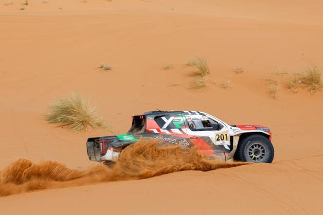 W2RC - RALLYE DU MAROC 2026 201 AL RAJHI Yazeed (ksa), ZENZ Dennis (ger), Toyota Hilux GR, Overdrive Racing, FIA W2RC, ULT T1+, action, during the Stage 3 of the Rallye du Maroc 2026, 4th round of the 2026 WR2C Championship from October 1, 2026 around Zagora, Morocco - AgadirMorocco  Copyright: xFREDERICxLExFLOCxHx
