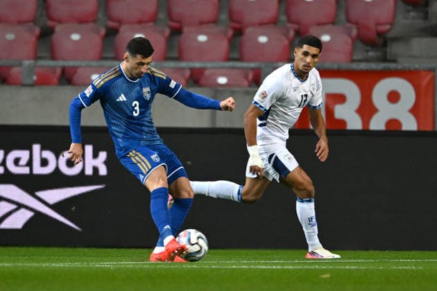 IPA89189671 - Milot Avdyli (Kosovo) during the Nations League, Matchday 3, League B Group B3, between Israel and Kosovo on October 1, 2026, at Nagyerdei Stadium in Debrecen, Hungary  Copyright: xVincenzoxOrlando IPAxSportx xx IPA89189671