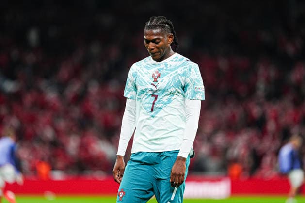 Rafael Leão, Portugal, 07 DEN, Denmark vs. Portugal, Soccer, UEFA Nations League A, Group 4, Matchday 03, 2026–2027 Season, October 1, 2026, DEN, Denmark vs. Portugal, Soccer, UEFA Nations League A, Group 4, Matchday 3, 2026–2027 Season, October 1, 2026, Copenhagen Copyright: xEibner-Pressefoto MarcelxvonxFehrnx EP_MFN