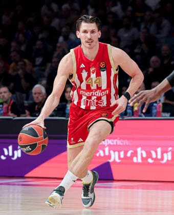 Crvena Zvezda v Efes, Euroleague, season 2026 2027, round 3 Belgrade, Serbia. 1th Oct, 2026. Crvena Zvezda s David Kramer during Euroleague basketball match between Crvena Zvezda (Red Star) and Anadolu Efes Istanbul on October 1. 2026. in Belgrade, Serbia. Belgrade Serbia Copyright: xPedjaxMilosavljevic STARSPORTx x2026x