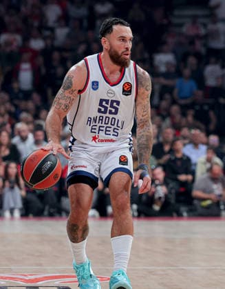 Crvena Zvezda v Efes, Euroleague, season 2026 2027, round 3 Belgrade, Serbia. 1th Oct, 2026. Anadolu Efes Mike James during Euroleague basketball match between Crvena Zvezda (Red Star) and Anadolu Efes Istanbul on October 1. 2026. in Belgrade, Serbia. Belgrade Serbia Copyright: xPedjaxMilosavljevic STARSPORTx x2026x