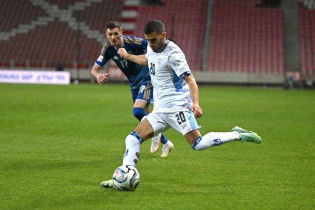 IPA89190112 - Liel Abada (Israel) during the Nations League, Matchday 3, League B, Group B3, between Israel and Kosovo on October 1, 2026, at Nagyerdei Stadium in Debrecen, Hungary  Copyright: xVincenzoxOrlando IPAxSportx xx IPA89190112