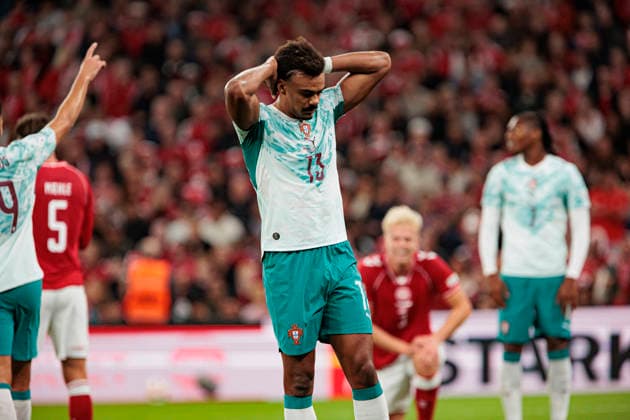 Renato Veiga seen during UEFA Nations League Division A game between National Teams of Denmark and Portugal (Ernest Kolodziej Ball Raw Images) Copenhagen Parken Denmark Copyright: xErnestxKolodziejx ernestkolodziej_denmark_portugal_2627_3-29