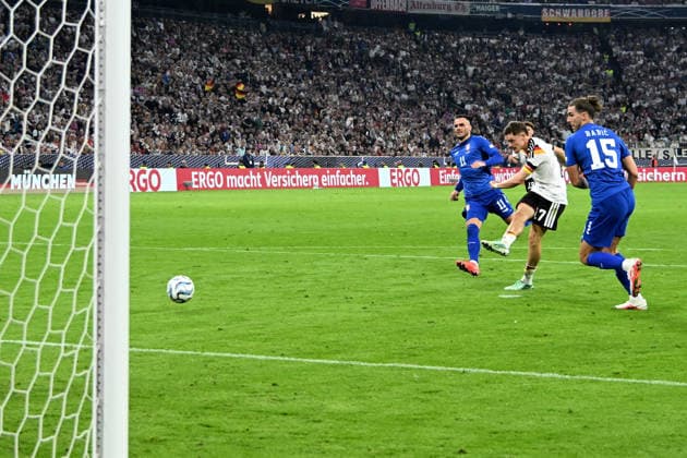 October 1, 2026, xsltx, Soccer UEFA Nations League, Germany vs. Serbia, Florian Wirtz, German National Soccer Team (DFB), goal scorers, scores the goal, 2–0, Munich