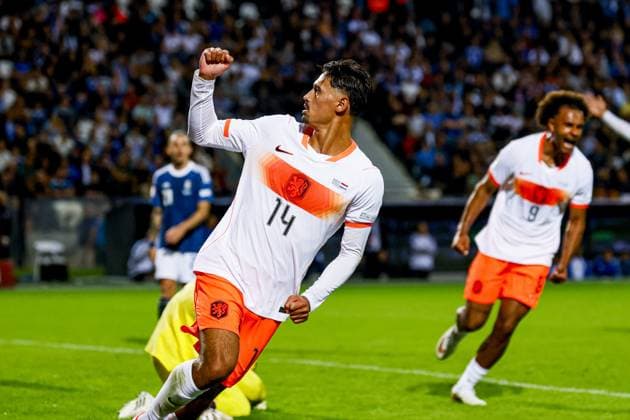 THESSALONIKI - Tijjani Reijnders of the Netherlands celebrates his team s second goal during the UEFA Nations League match between Greece and the Netherlands at the Toumba Stadium on October 1, 2026, in Thessaloniki, Greece. MARCEL TER BALS ANP UEFA Nations League 2026 27 xVIxANPxSportx xMarcelxterxBalsxIVx 571102754 originalFilename: 571102754.jpg