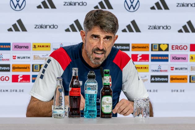 Veljko Paunovic, Head Coach of Serbia, at the post-match press conference for GER, Germany vs. Serbia, Soccer, UEFA Nations League, League A, Matchday 3, 2026–2027 season, October 1, 2026 DFL DFB REGULATIONS PROHIBIT ANY USE OF PHOTOGRAPHS AS IMAGE SEQUENCES AND OR QUASI-VIDEO Photo: HMB Media, Heike Feiner Copyright: HMBxMedia HeikexFeiner