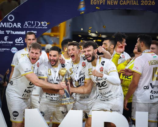 Barcelona v Veszprem - Final IHF Men Handball Club World Championship, WM, Weltmeisterschaft 2026 Veszprem players the Champions of the 19th IHF Men s Handball Club World Championship - Egypt 2026 at New Administrative Capital Hall Cairo Cairo Egypt Copyright: xMohamedxTageldinx