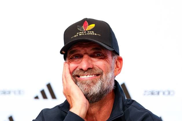 Head Coach Jürgen Klopp of Germany at the press conference following the home victory, Germany vs. Serbia, Soccer, DFL, DFB, UEFA Nations League, 2026–2027 season, group stage, Group B, Matchday 3 of 6, October 1, 2026, Munich, Bavaria, Germany Copyright: xkolbert-press MartinxAgüerax