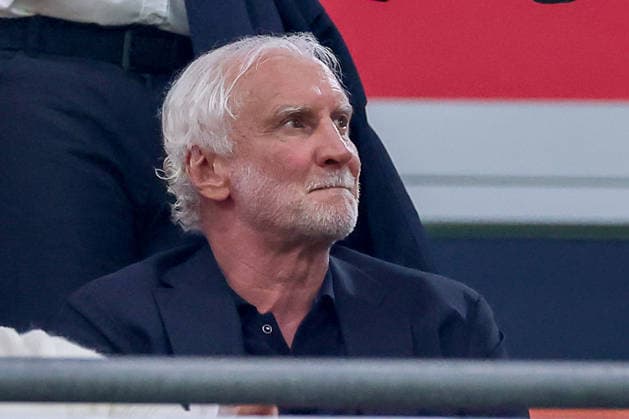 October 1, 2026, Soccer, International Match, Germany vs. Serbia, UEFA Nations League 2026–2027, Matchday 3, Allianz Arena, Munich, 2026–27 season. Rudi Völler, sporting director of the German national team. DFB regulations prohibit any use of photographs as image sequences and or quasi-video footage. Bayern Munich, Germany