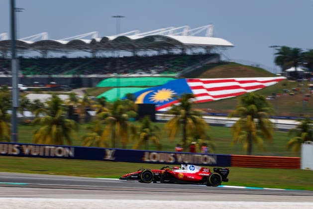 F1 - BAHRAIN GRAND PRIX IN MALAYSIA 2026 16 LECLERC Charles (mco), Scuderia Ferrari SF-26, action during the 2026 Formula 1 Bahrain Grand Prix in Malaysia, 16th round of the 2026 Formula One World Championship, WM, Weltmeisterschaft from October 2 to 4, 2026 on the Sepang International Circuit, in Sepang, Malaysia - SepangMalaysia  Copyright: xANTONINxVINCENTx