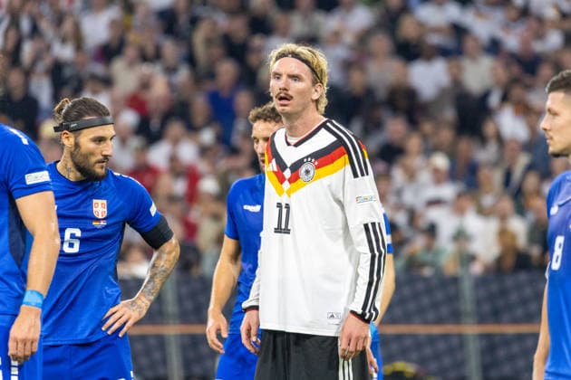 Soccer: UEFA Nations League 2026–2027, Matchday 3: Germany vs. Serbia at Allianz Arena, Munich; Nick Woltemade, Germany; 11 portrait photos; portrait; single shot; portrait Copyright: xMichellexLukax