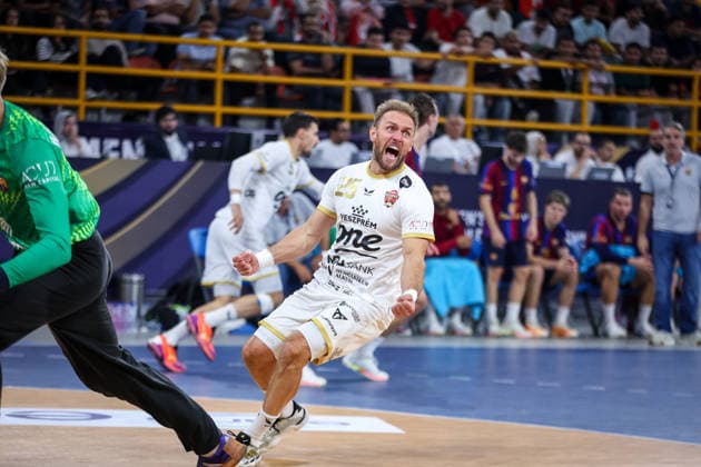 Barcelona v Veszprem - 19th IHF Men s Club World Championship, WM, Weltmeisterschaft 2026 - Final Luka Cindric of Veszprem plays during the 19th IHF Men s Club World Championship 2026 final match between Barcelona and Veszprem at the New Administrative Capital Covered Hall on October 1, 2026. New Cairo -New Capital Egypt  Copyright: xAymanxArefx originalFilename:aref-notitle261001_np7CU.jpg