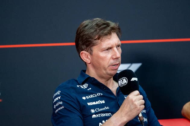 2nd October 2026; Sepang IC, Kuala Lumpur, Malaysia; Formula 1, Bahrain Grand Prix, Free Practice Day; James Vowles, Team Principal, Atlassian Williams F1 Team at the team press conference, PK, Pressekonferenz DavidxAsh