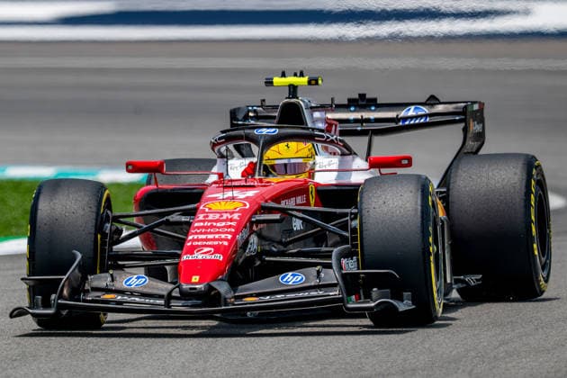 2nd October 2026; Sepang IC, Kuala Lumpur, Malaysia; Formula 1, Bahrain Grand Prix, Free Practice Day; Lewis Hamilton (44) of Great Britain and Scuderia Ferrari HP into turn 2 DavidxAsh