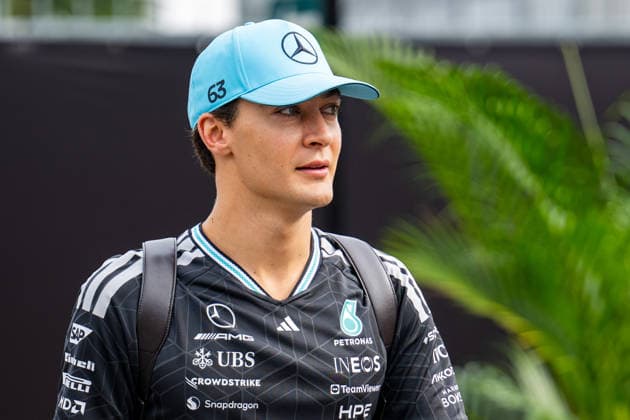 IPA89209393 - George Russell (GBR) - Mercedes-AMG PETRONAS F1 Team on Friday of the 2026 Formula 1 Gulf Air Bahrain Grand Prix in Malaysia at the Sepang International Circuit in Sepang, Malaysia. Round 16 of 23 of the 2026 FIA Formula One World Championship, WM, Weltmeisterschaft held October 2–4, 2026. The race was moved from Bahrain to Malaysia and held at the Sepang International Circuit during the 2026 Formula 1 Gulf Air Bahrain Grand Prix in Malaysia—Round 16 of 23—at the Sepang International Circuit in Sepang, Malaysia, as part of the Formula 1 Championship on October 2, 2026  Copyright: xSrinivasaxKrishnanx xAlessioxDexMarcox xAvens-images.com AvensImages IPAxSportx xx IPA89209393