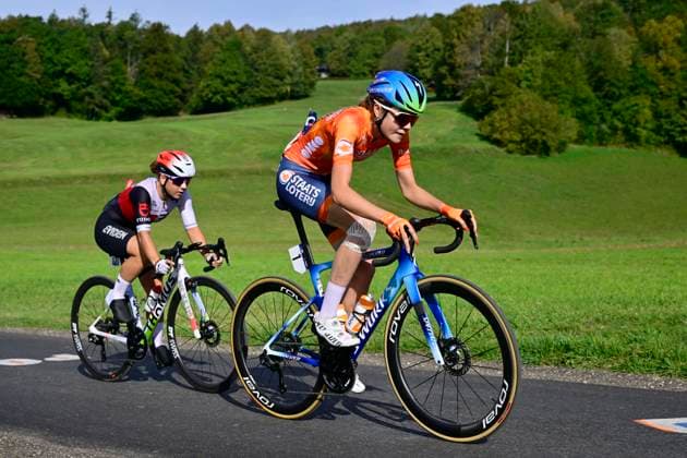 UEC 2026 Road European Championships Ljubljana 02 10 2026 SENCUR, SLOVENIA - OCTOBER 02 : Arens Megan (NED) during the Women U23 cycling road race at the 2026 UEC Road European Championships. An UCI Continental Championships cycling race of 88,4 km with start and finsih in Sencur on October 2, 2026 in Sencur, Slovenia, 02 10 2026 Sencur Slovenia  Copyright: xJanxDexMeuleneirx