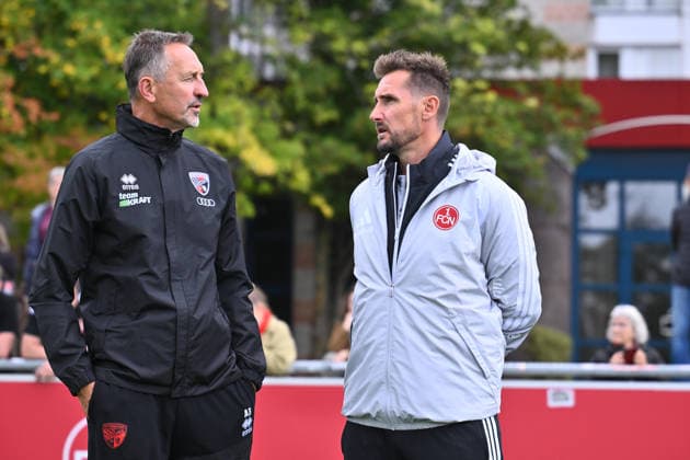 October 2, 2026 Soccer Season 2026–2027 Exhibition Match Friendly Match Preseason Match 1. FC Nürnberg Nuremberg FCN Club FC Ingolstadt FCI Schanzer Sports Photo Zink xwoxzix Achim Beierlorzer Coach FC Ingolstadt 04 Miroslav Miro Klose, Coach of 1 FC Nürnberg (FCN), before kickoff