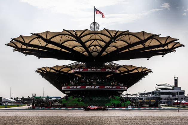 2026 Formula One Bahrain Grand Prix Sepang Circuit, Kuala Lumpur, Malaysia. 2.October.2026; Charles Leclerc of Monaco and Scuderia Ferrari HP during Free Practice 2 Formula One Bahrain Grand Prix Kuala Lumpur Sepang Circuit Malaysia Copyright: xJayxHiranox