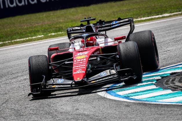 2026 Formula One Bahrain Grand Prix Sepang Circuit, Kuala Lumpur, Malaysia. 2.October.2026; Charles Leclerc of Monaco and Scuderia Ferrari HP during Free Practice 1 Formula One Bahrain Grand Prix Kuala Lumpur Sepang Circuit Malaysia Copyright: xJayxHiranox
