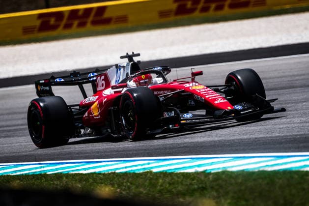 2026 Formula One Bahrain Grand Prix Sepang Circuit, Kuala Lumpur, Malaysia. 2.October.2026; Charles Leclerc of Monaco and Scuderia Ferrari HP during Free Practice 1 Formula One Bahrain Grand Prix Kuala Lumpur Sepang Circuit Malaysia Copyright: xJayxHiranox