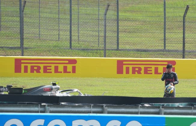 October 2, 2026, Sepang International Circuit, Kuala Lumpur, 2026 Formula 1 Gulf Air Bahrain Grand Prix: Gabriel Bortoleto (BRA) of the Audi Revolut F1 Team retires due to a mechanical failure and is forced to end his practice session. Photo by Hasan Bratic, DeFodi Images