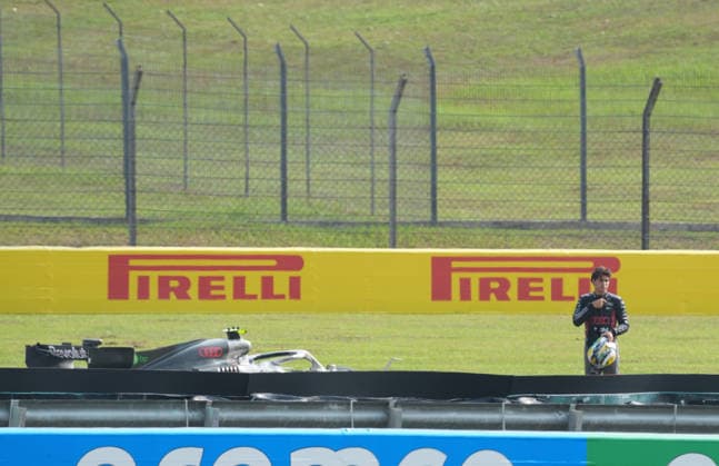 October 2, 2026, Sepang International Circuit, Kuala Lumpur, 2026 Formula 1 Gulf Air Bahrain Grand Prix: Gabriel Bortoleto (BRA) of the Audi Revolut F1 Team retires due to a mechanical failure and is forced to end his practice session. Photo by Hasan Bratic, DeFodi Images