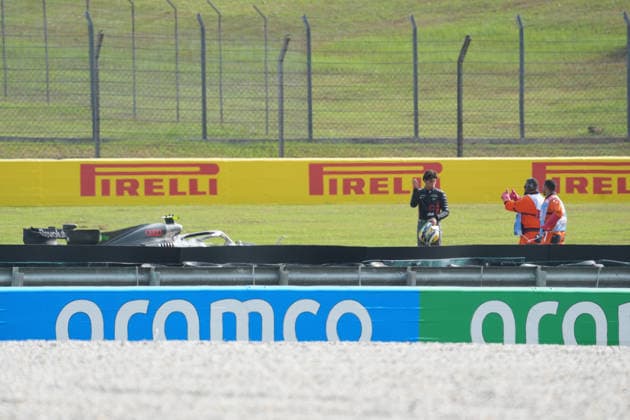 October 2, 2026, Sepang International Circuit, Kuala Lumpur, 2026 Formula 1 Gulf Air Bahrain Grand Prix: Gabriel Bortoleto (BRA) of the Audi Revolut F1 Team retires due to a mechanical failure and is forced to end his practice session. Photo by Hasan Bratic, DeFodi Images