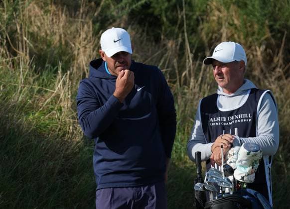 Brooks Koepka on the 5th tee Alfred Dunhill Links Championship, Round 2, Kingsbarns, Tayside, UK, Scotland - 02 Oct 2026 United Kingdom  Copyright: xStuartxWallace Shutterstockx 17181491an