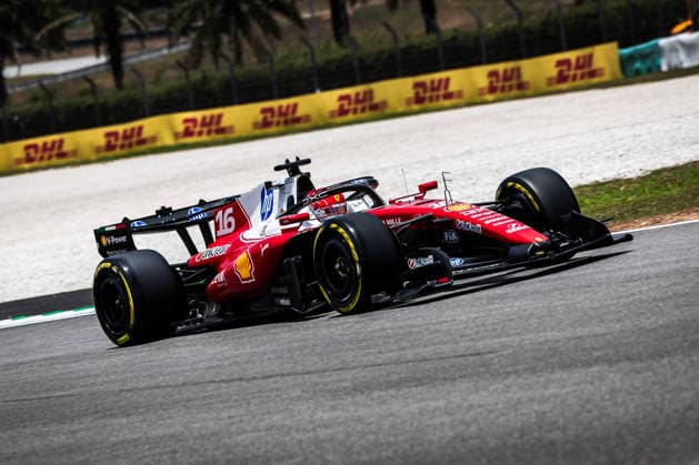 Sepang Circuit, Kuala Lumpur, Malaysia. 2.October.2026; Charles Leclerc of Monaco and Scuderia Ferrari HP during Free Practice 1 Formula One Bahrain Grand Prix  aflo_352669995 JayxHiranox
