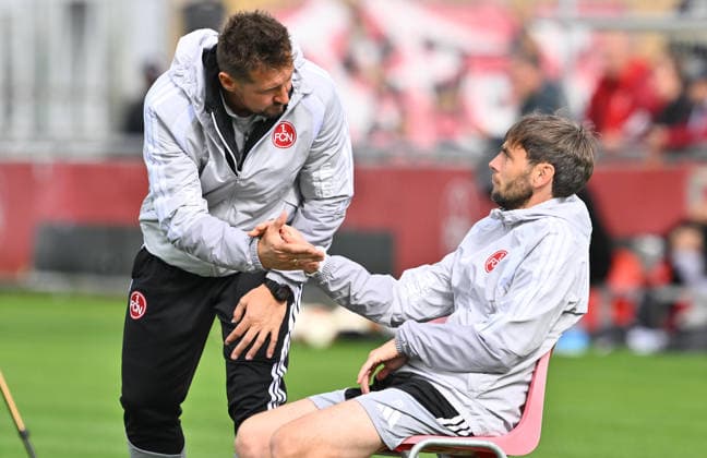 October 2, 2026 Soccer Season 2026–2027 Exhibition Match Friendly Match Preseason Match 1. FC Nürnberg Nuremberg FCN Club FC Ingolstadt FCI Schanzer Sports Photo Zink xwoxzix Miroslav Miro Klose Coach 1. FC Nürnberg FCN Matthias Kreutzer Assistant Coach 1 FC Nuremberg FCN Handshake