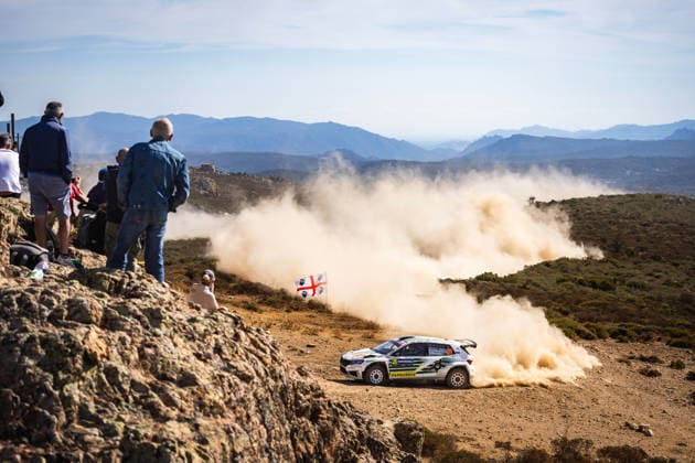 AUTO - WRC, Motorsport Rallye, WM - RALLY ITALIA SARDEGNA 2026 28 Emil LINDHOLM, Gabriel MORALES, SKODA Fabia RS, action during the 2026 Rally Italia Sardegna, 13th round of the 2026 WRC World Rally Car Championship, from October 1 to 4, 2026 at Alghero, Italy - AlgheroItaly  Copyright: xNikosxKatikisx