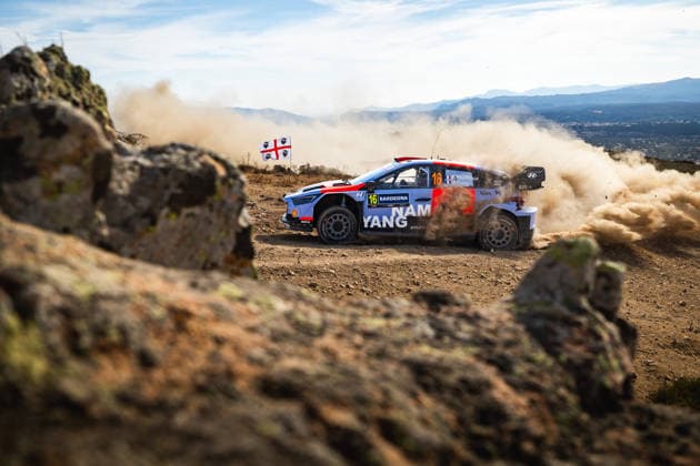 AUTO - WRC, Motorsport Rallye, WM - RALLY ITALIA SARDEGNA 2026 16 Adrien FOURMAUX, Alexandre CORIA, HYUNDAI i20 N Rally1, action during the 2026 Rally Italia Sardegna, 13th round of the 2026 WRC World Rally Car Championship, from October 1 to 4, 2026 at Alghero, Italy - AlgheroItaly  Copyright: xNikosxKatikisx