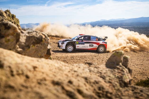 AUTO - WRC, Motorsport Rallye, WM - RALLY ITALIA SARDEGNA 2026 34 Pablo SARRAZIN, Yannick ROCHE, LANCIA Ypsilon HF, action during the 2026 Rally Italia Sardegna, 13th round of the 2026 WRC World Rally Car Championship, from October 1 to 4, 2026 at Alghero, Italy - AlgheroItaly  Copyright: xNikosxKatikisx