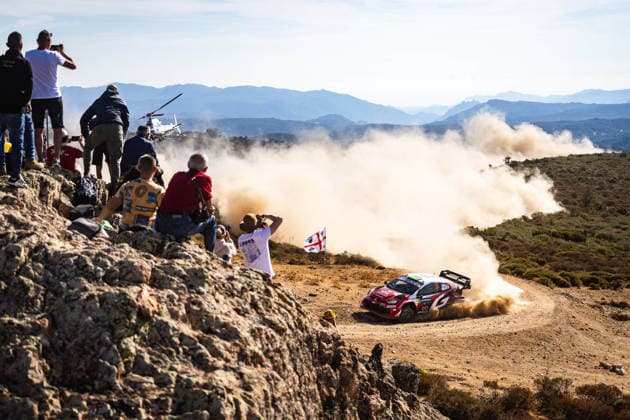 AUTO - WRC, Motorsport Rallye, WM - RALLY ITALIA SARDEGNA 2026 33 Elfyn EVANS, Scott MARTIN, TOYOTA GR Yaris Rally1, action during the 2026 Rally Italia Sardegna, 13th round of the 2026 WRC World Rally Car Championship, from October 1 to 4, 2026 at Alghero, Italy - AlgheroItaly  Copyright: xNikosxKatikisx