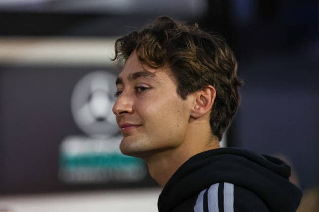 SEPANG, SGR - OCTOBER 02: George Russell of Great Britain and Mercedes-AMG PETRONAS F1 Team at the paddock after the completion of friday free practice of the Formula 1 Gulf Air Bahrain Grand Prix on October 02, 2026 held at Sepang International Circuit in Sepang, Malaysia. (Photo by Hazrin Yeob Men Shah Icon Sportswire) AUTO: OCT 02 F1 Bahrain Grand Prix in Malaysia EDITORIAL USE ONLY Icon37826100211514