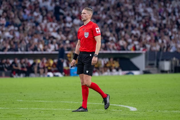 Espen Eskas, Referee, NOR GER, Germany vs. Serbia, Soccer, UEFA Nations League, League A, Matchday 3, 2026–2027 Season, October 1, 2026 DFL DFB REGULATIONS PROHIBIT ANY USE OF PHOTOGRAPHS as IMAGE SEQUENCES and or QUASI-VIDEO Photo: HMB Media, Heike Feiner Copyright: HMBxMedia HeikexFeiner