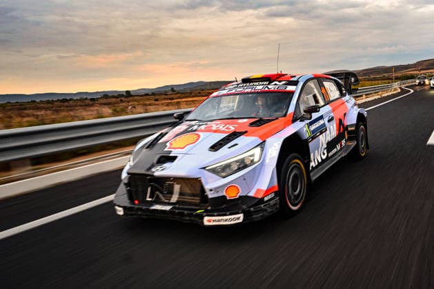 IPA89219293 - ,Driver Thierry Neuville and Co-Driver Martijn Wydaeghe of the Hyundai Shell Mobis World Rally Team, driving the Hyundai i20 N Rally1, face the second day of racing during the FIA World Rally Championship WRC, Motorsport Rallye, WM Rally Italia Sardegna 2026 on October 2 in Alghero, Sardinia, Italy  Copyright: xLucaxBarsali IPAxSportx xx IPA89219293