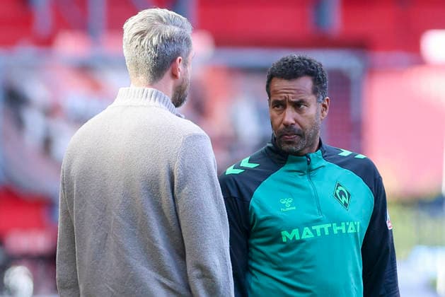 Peter Niemeyer, Head of Licensing at Werder Bremen, and Daniel Thioune, coach of Werder Bremen, look disappointed during the friendly match between FC Twente Enschede and Werder Bremen at De Grolsch Veste on October 2, 2026, in Enschede, Netherlands Photo by Marco Steinbrenner, DeFodi Images Peter Niemeyer, Head of Licensing at Werder Bremen, and Coach Daniel Thioune of Werder Bremen look dejected during the friendly match between FC Twente Enschede and Werder Bremen at De Grolsch Veste on October 2, 2026, in Enschede, Netherlands. Photo by Marco Steinbrenner, DeFodi Images. Photo by Marco Steinbrenner, DeFodi Images.
