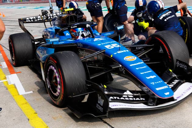 2nd October 2026; Sepang IC, Kuala Lumpur, Malaysia; Formula 1, Bahrain Grand Prix, Free Practice Day; Carlos Sainz Jr (55) of Spain and Atlassian Williams F1 Team in the pits during free practice 2 at the Bahrain Grand Prix StephenxBlackberry