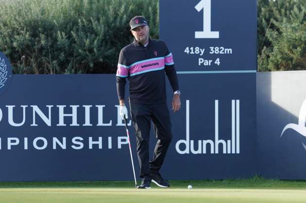 RECORD DATE NOT STATED 2nd October 2026; Kingsbarns Golf Links, St Andrews, Scotland; DP World Tour Golf, Alfred Dunhill Links Championship, Day 2; Bubba Watson of USA on the tee of the first hole DavidxYoung