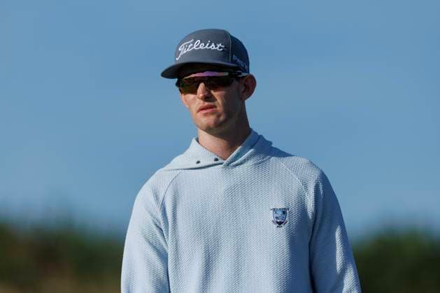 RECORD DATE NOT STATED 2nd October 2026; Kingsbarns Golf Links, St Andrews, Scotland; DP World Tour Golf, Alfred Dunhill Links Championship, Day 2; Charles Porter of USA walks down the fifth hole DavidxYoung