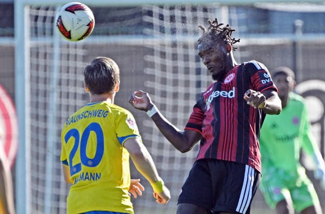 October 2, 2026, xjhx, soccer exhibition match, Eintracht Frankfurt vs. Eintracht Braunschweig, Lino Tempelmann (Eintracht Braunschweig), Lilian Brassier (Eintracht Frankfurt), Frankfurt am Main