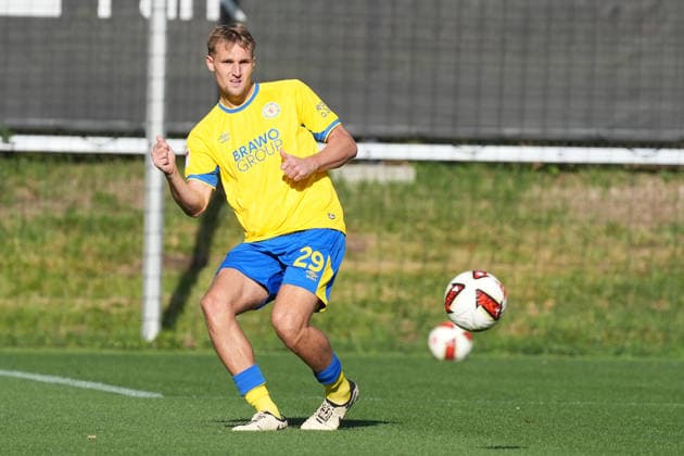 Lukas Frenkert, Eintracht Braunschweig, February 29, 2026, Bundesliga, Season 26–27, Eintracht Frankfurt vs. Eintracht Braunschweig, Deutsche Bank Park, Training Field, Friendly Match