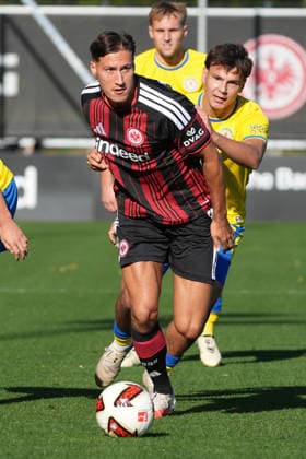 Younes Ebnoutalib: Eintracht Frankfurt Comes Out on Top October 2, 2026 Bundesliga, Season 26–27 Eintracht Frankfurt vs. Eintracht Braunschweig, Deutsche Bank Park, Training Field, Friendly Match