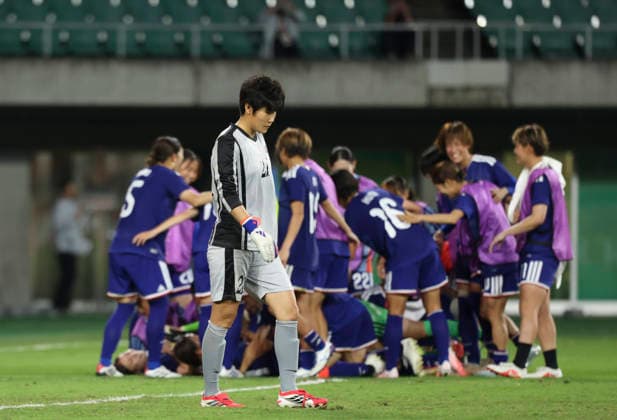 (261002) -- FUKUROI, Oct. 2, 2026 -- Chae Un Gyong, goalkeeper of the Democratic People s Republic of Korea, reacts after the women s final match of football between Japan and the Democratic People s Republic of Korea (DPRK) at 20th Asian Games Aichi-Nagoya 2026 in Fukuroi of Shizuoka Prefecture, Japan, Oct. 2, 2026. ) (SP)JAPAN-FUKUROI-ASIAN GAMES-FOOTBALL-WOMEN FINAL-PRK VS JPN JiaxHaocheng 