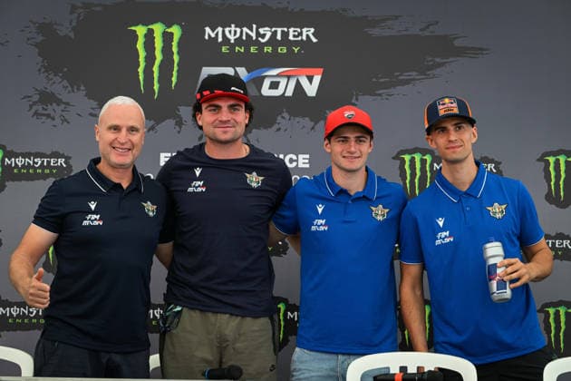 MOTOCROSS : 2026 FIM Motocross of Nations - ErnÃ e circuit - France - 02 10 2026 28 ITALY : Andrea ADAMO (KTM MXGP) - Ferruccio ZANCHI (Ducati MX2) - Alberto FORATO (Fantic Open), during the 2026 FIM Motocross of Nations, on the ErnÃ e circuit, France, from October 2 to 4, 2026. ERNEE CIRCUITFrance  Copyright: xMPSxAGENCYx