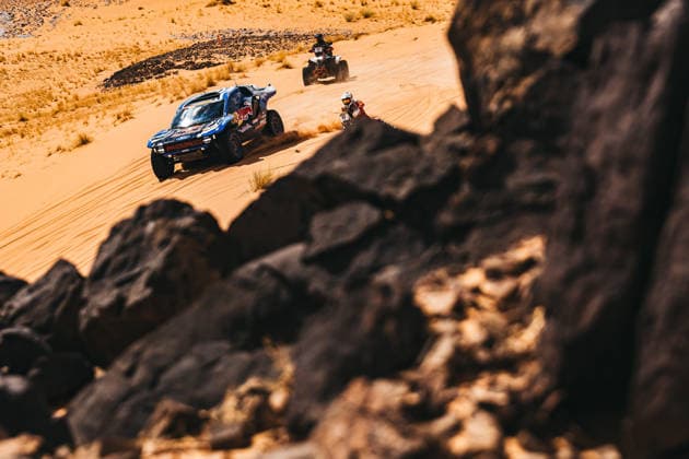 W2RC - RALLYE DU MAROC 2026 225 SAINZ Carlos (esp), OLIVERAS Daniel (esp), Ford Raptor, Ford Racing, FIA W2RC, ULT T1+, action during the Stage 4 of the Rallye du Maroc 2026, 4th round of the 2026 WR2C Championship from October 2, 2026 around Zagora, Morocco - AgadirMorocco  Copyright: xDamienxSaulnierx