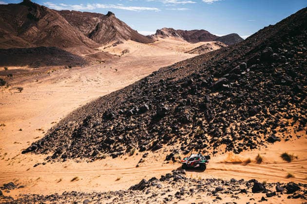 W2RC - RALLYE DU MAROC 2026 201 AL RAJHI Yazeed (ksa), ZENZ Dennis (ger), Toyota Hilux GR, Overdrive Racing, FIA W2RC, ULT T1+, action during the Stage 4 of the Rallye du Maroc 2026, 4th round of the 2026 WR2C Championship from October 2, 2026 around Zagora, Morocco - AgadirMorocco  Copyright: xDamienxSaulnierx