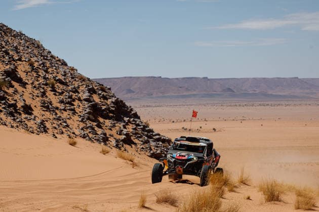 W2RC - RALLYE DU MAROC 2026 412 WALKNER Matthias (aut), MENA Oriol (esp), BRP Can-Am Maverick R, South Racing Can-Am, SSV SSV1, action, during the Stage 4 of the Rallye du Maroc 2026, 4th round of the 2026 WR2C Championship from October 2, 2026 around Zagora, Morocco - AgadirMorocco  Copyright: xFREDERICxLExFLOCxHx