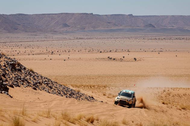 W2RC - RALLYE DU MAROC 2026 504 PRICE Sara (usa), BERRIMAN Sean (usa), Defender Dakar D7X-R, Defender Rally, FIA W2RC, STK STK, action, during the Stage 4 of the Rallye du Maroc 2026, 4th round of the 2026 WR2C Championship from October 2, 2026 around Zagora, Morocco - AgadirMorocco Copyright: xFREDERICxLExFLOCxHx